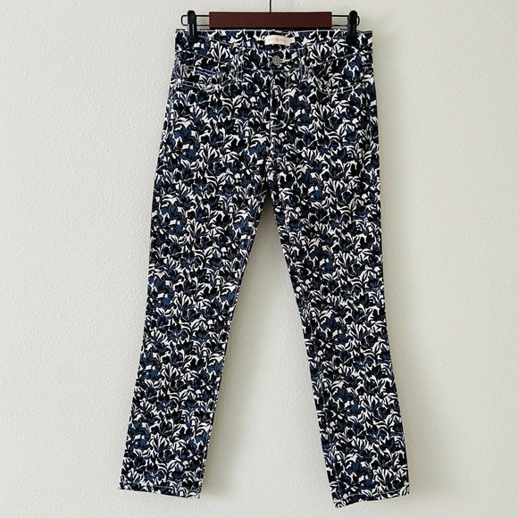 Tory Burch Blaire Floral Print Super Skinny Jeans - Picture 8 of 8